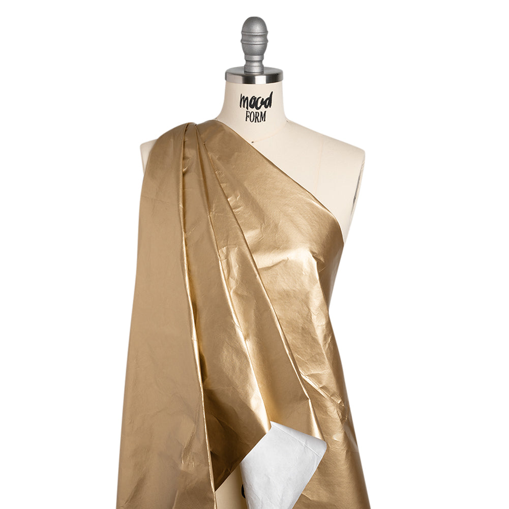 PU Coated Tyvek - Shiny Gold - Drape PU Coated Tyvek - Shiny Gold - Drape