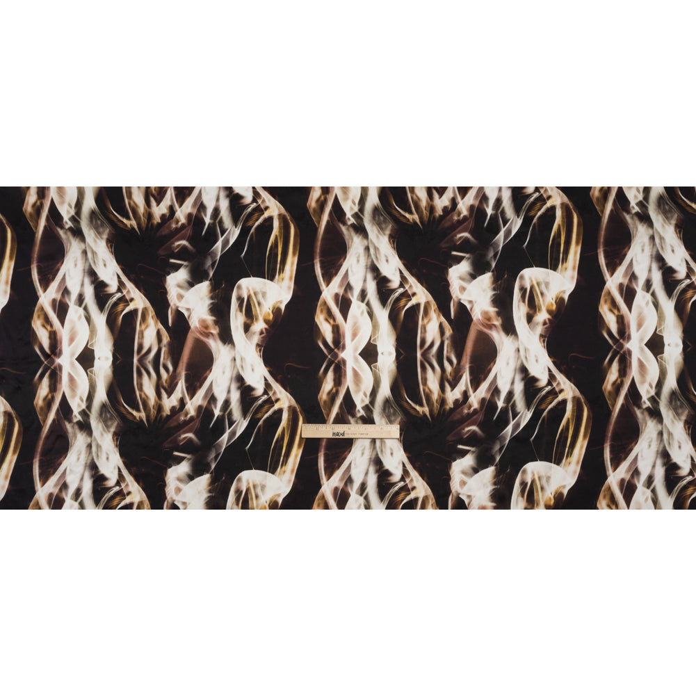 Silk Charmeuse 19mm - Black, Beige and White Smoke Streams Silk Charmeuse 19mm - Black, Beige and White Smoke Streams