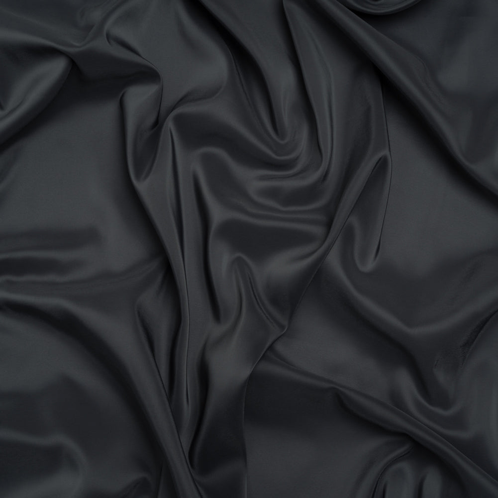 Stretch Polyester Twill Lining - Charcoal - Josephine Collection Stretch Polyester Twill Lining - Charcoal - Josephine Collection