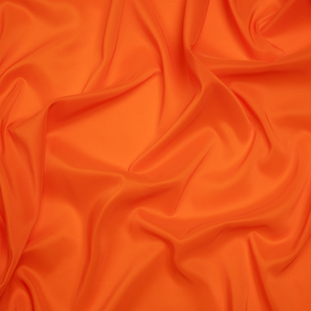 Stretch Polyester Twill Lining - Orange - Josephine Collection Stretch Polyester Twill Lining - Orange - Josephine Collection