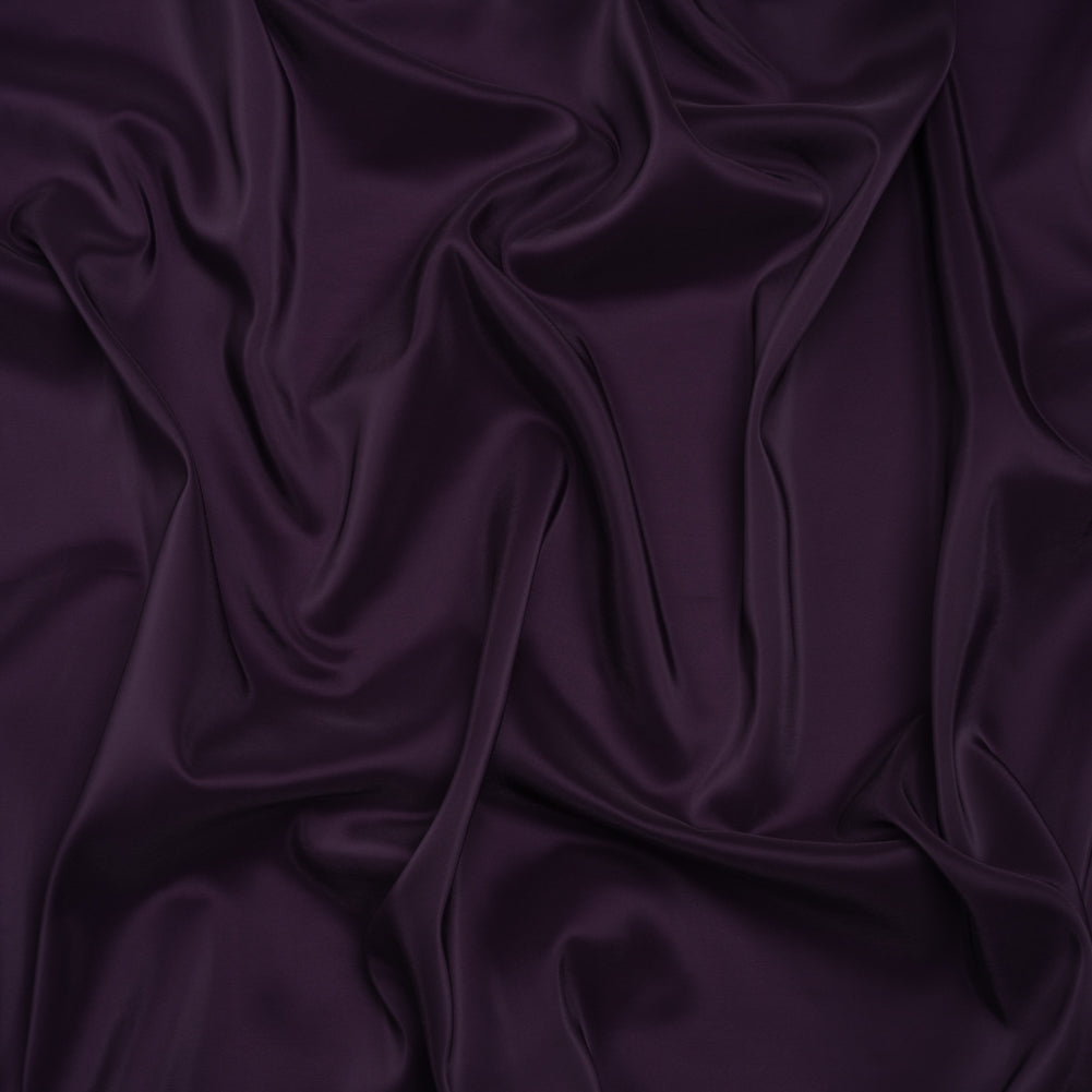 Stretch Polyester Twill Lining - Eggplant - Josephine Collection Stretch Polyester Twill Lining - Eggplant - Josephine Collection