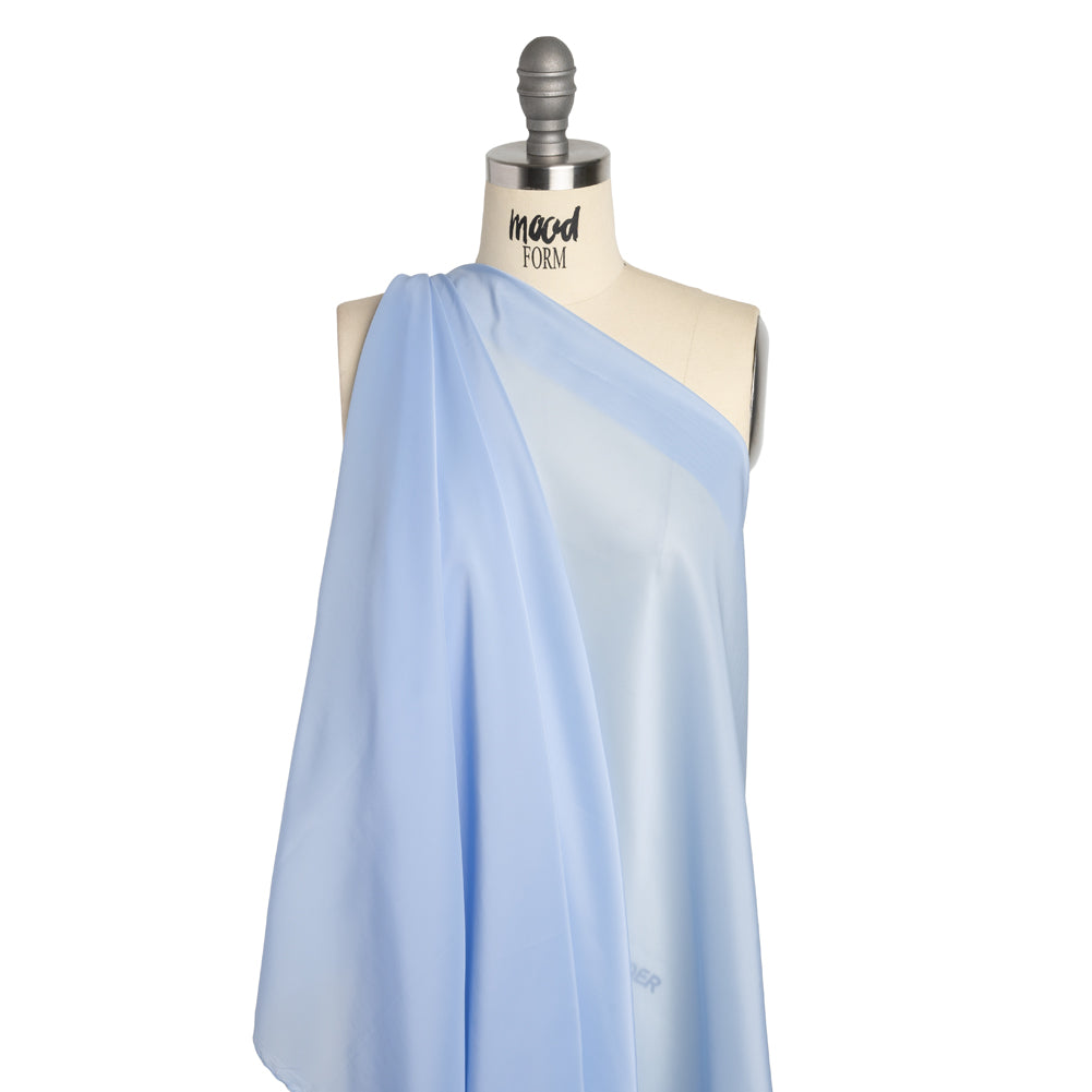 Stretch Polyester Twill Lining - Sky Blue - Josephine Collection Stretch Polyester Twill Lining - Sky Blue - Josephine Collection