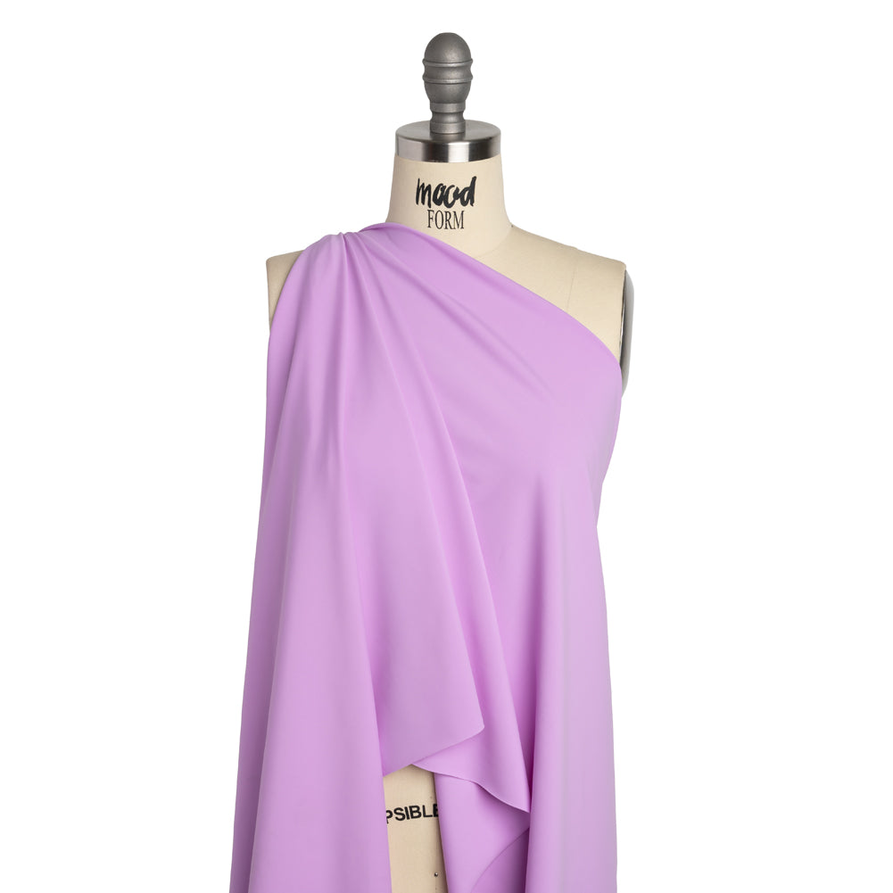 100% Recycled Stretch Nylon Swimwear Tricot, UV Protective - Lilac - Mykonos Collection 100% Recycled Stretch Nylon Swimwear Tricot, UV Protective - Lilac - Mykonos Collection