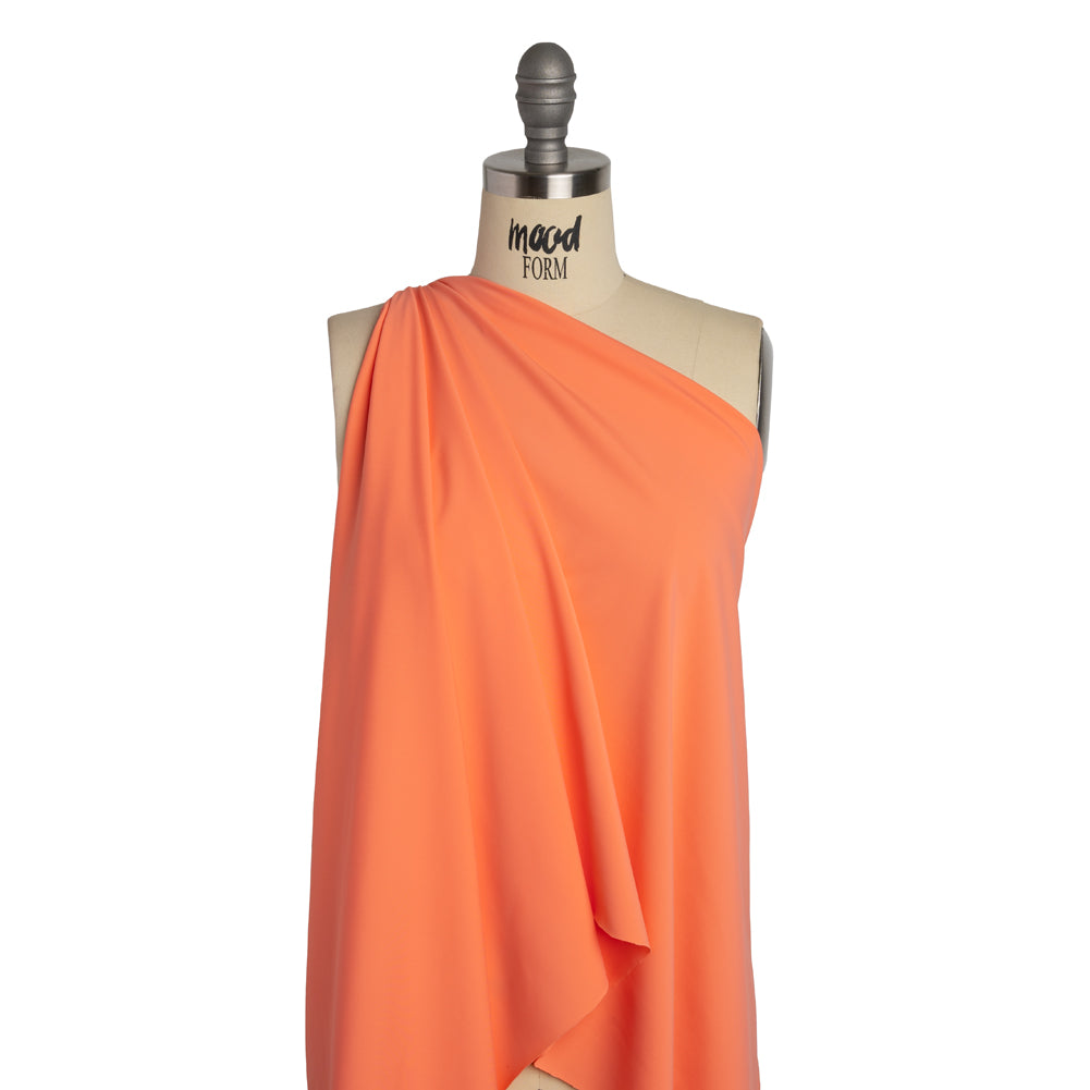 100% Recycled Stretch Nylon Swimwear Tricot, UV Protective - Salmon - Mykonos Collection 100% Recycled Stretch Nylon Swimwear Tricot, UV Protective - Salmon - Mykonos Collection