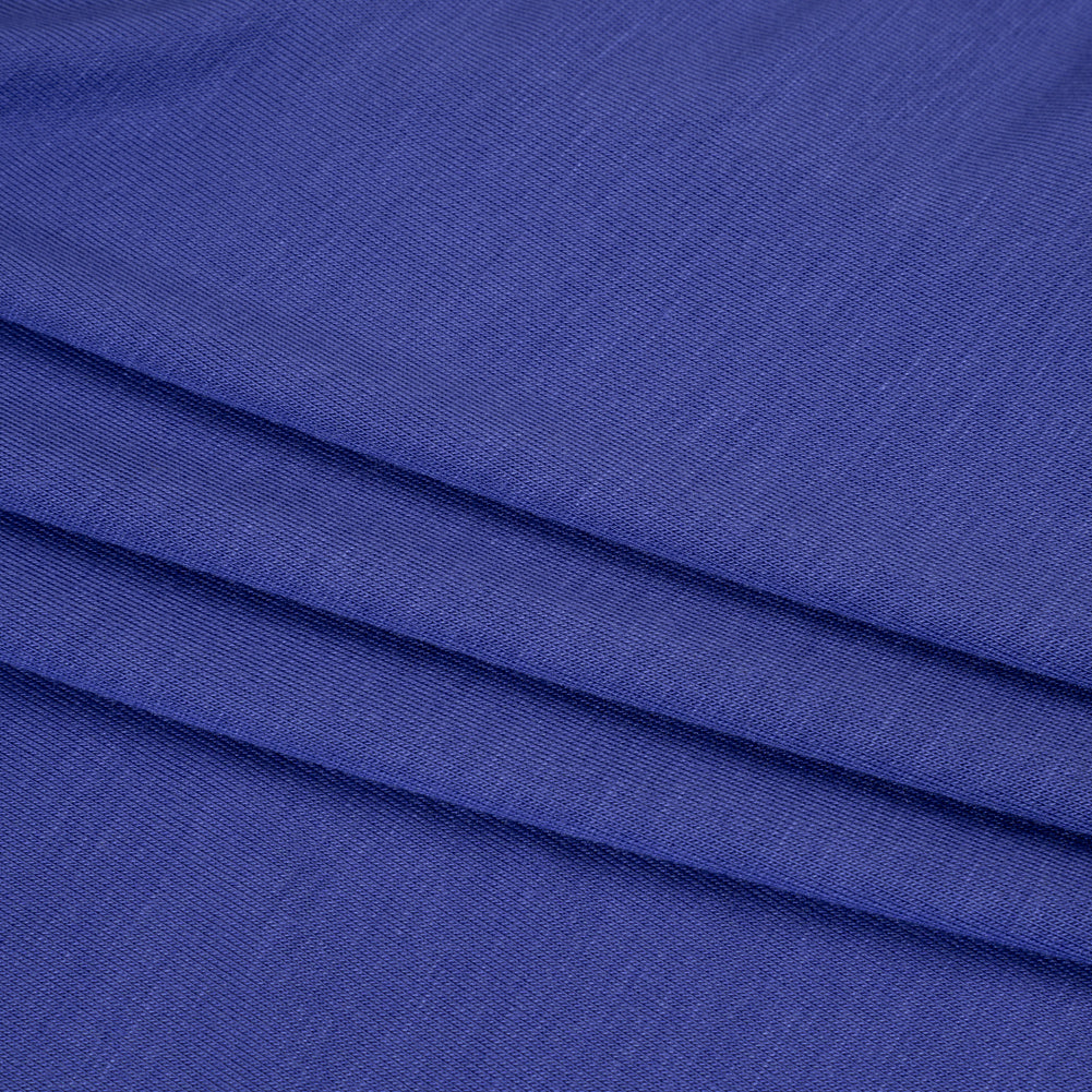 Stretch Rayon Jersey - Deep Periwinkle Blue - Deadstock Stretch Rayon Jersey - Deep Periwinkle Blue - Deadstock