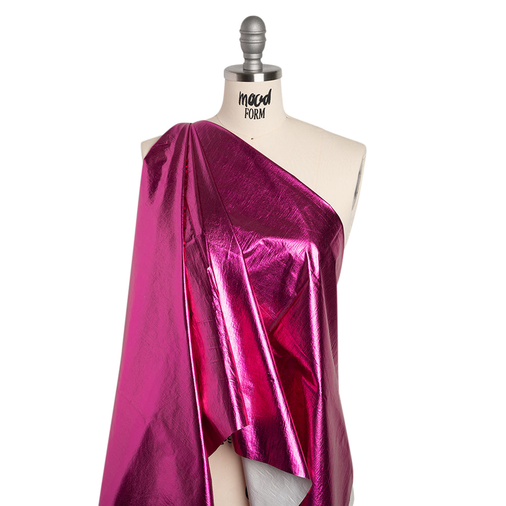 Faux Tyvek - Metallic Fuchsia - Greta Collection - Drape Faux Tyvek - Metallic Fuchsia - Greta Collection - Drape