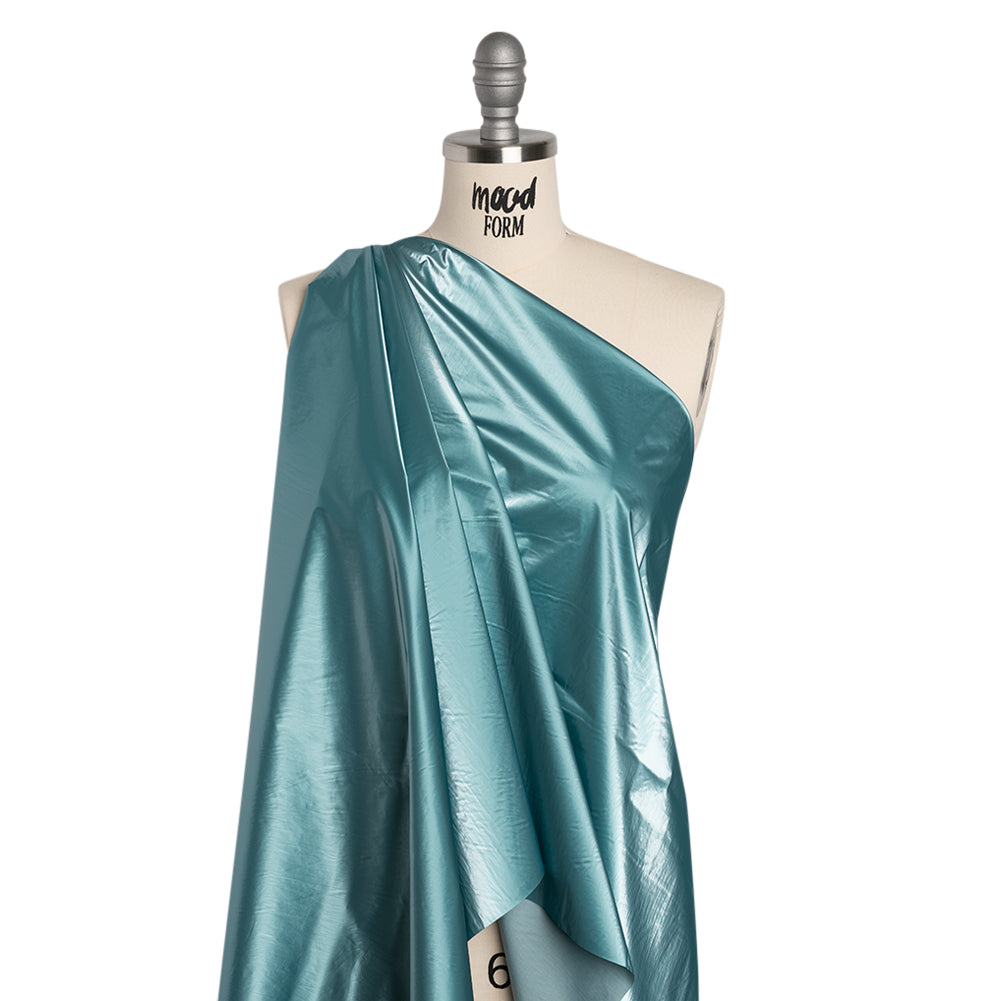 Faux Tyvek - Metallic Aqua - Greta Collection Faux Tyvek - Metallic Aqua - Greta Collection