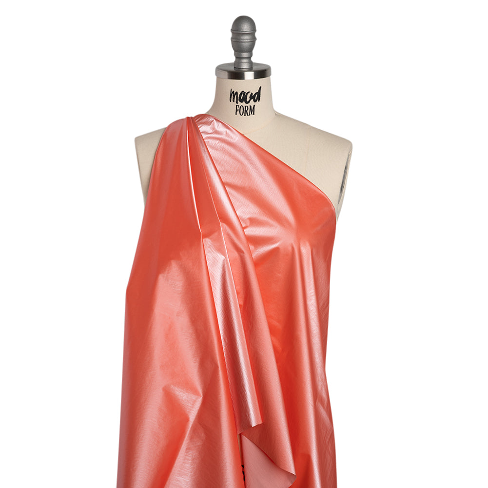 Faux Tyvek - Coral - Greta Collection - Drape Faux Tyvek - Coral - Greta Collection - Drape
