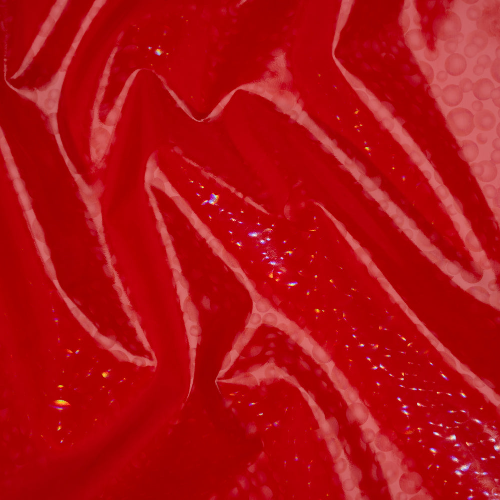 3D Holographic Vinyl - Red Bubble Dots - Lynn Collection 3D Holographic Vinyl - Red Bubble Dots - Lynn Collection