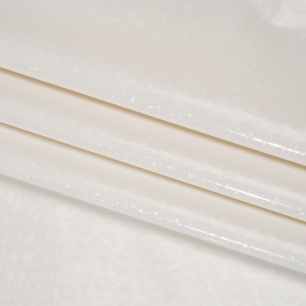 3D Holographic Vinyl - Off-White Bubble Dots - Lynn Collection 3D Holographic Vinyl - Off-White Bubble Dots - Lynn Collection