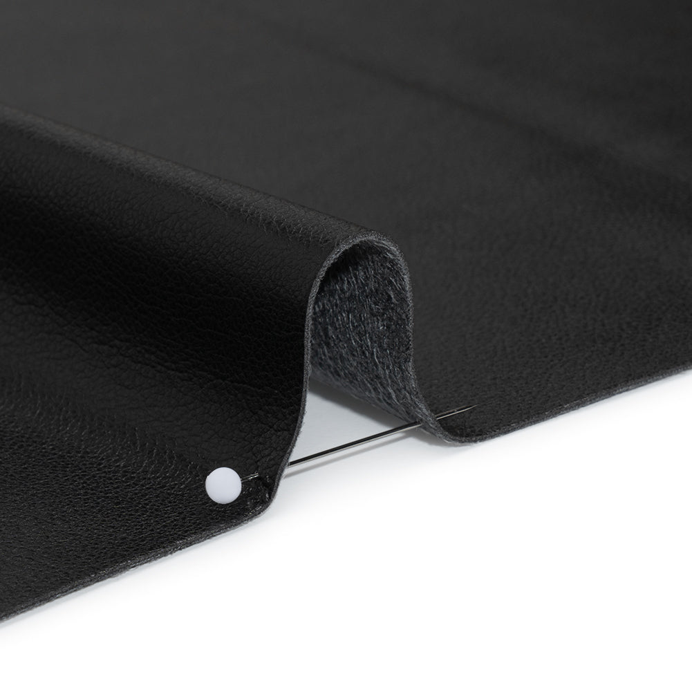 Buttery Faux Leather with Brushed Suede-like Backing - Black - Veronica Collection Buttery Faux Leather with Brushed Suede-like Backing - Black - Veronica Collection