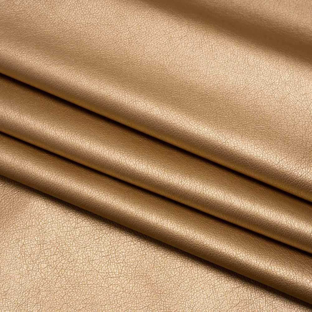 Buttery Faux Leather with Brushed Suede-like Backing - Gold - Veronica Collection Buttery Faux Leather with Brushed Suede-like Backing - Gold - Veronica Collection