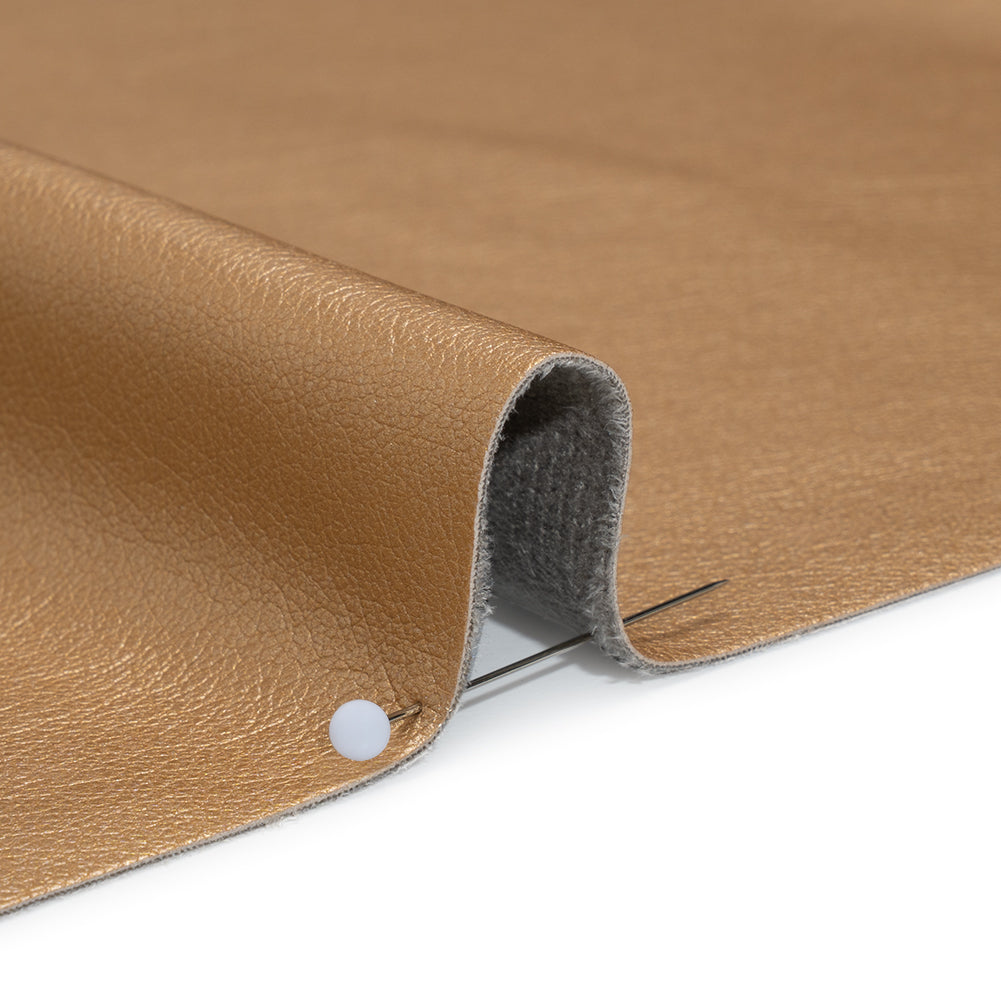 Buttery Faux Leather with Brushed Suede-like Backing - Gold - Veronica Collection Buttery Faux Leather with Brushed Suede-like Backing - Gold - Veronica Collection