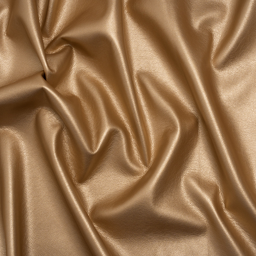 Buttery Faux Leather with Brushed Suede-like Backing - Gold - Veronica Collection Buttery Faux Leather with Brushed Suede-like Backing - Gold - Veronica Collection