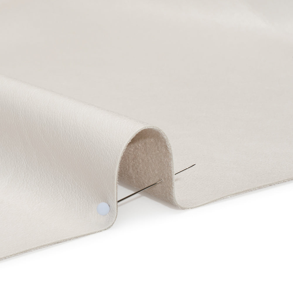 Buttery Faux Leather with Brushed Suede-like Backing - Bone White - Veronica Collection - Detail Buttery Faux Leather with Brushed Suede-like Backing - Bone White - Veronica Collection - Detail