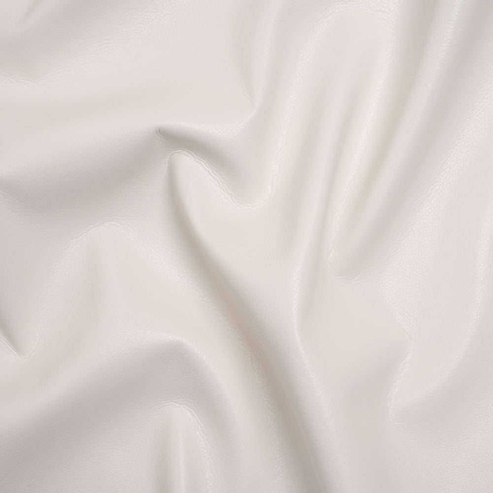 Buttery Faux Leather with Brushed Suede-like Backing - Bone White - Veronica Collection Buttery Faux Leather with Brushed Suede-like Backing - Bone White - Veronica Collection