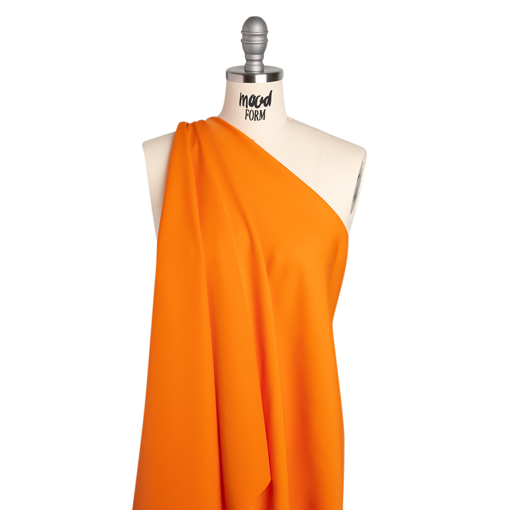 Drapey Polyester Woven - Orange - Deadstock Drapey Polyester Woven - Orange - Deadstock