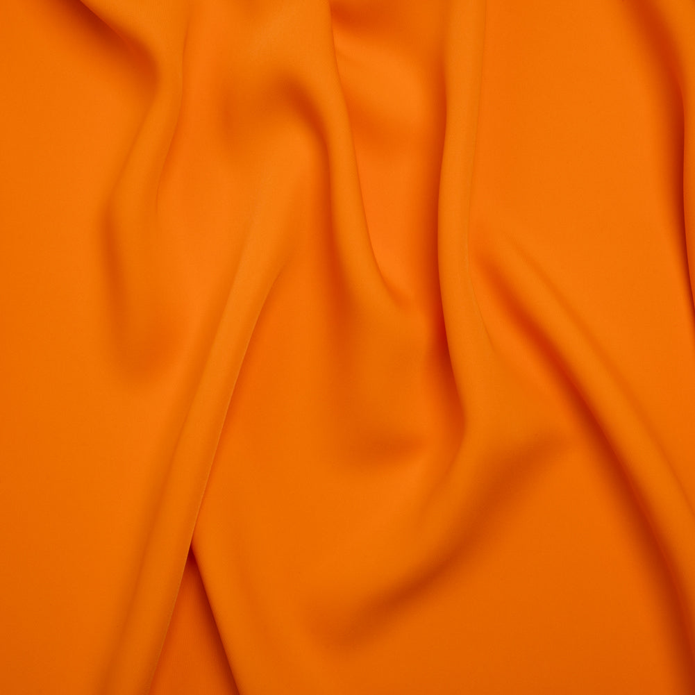 Drapey Polyester Woven - Orange - Deadstock Drapey Polyester Woven - Orange - Deadstock