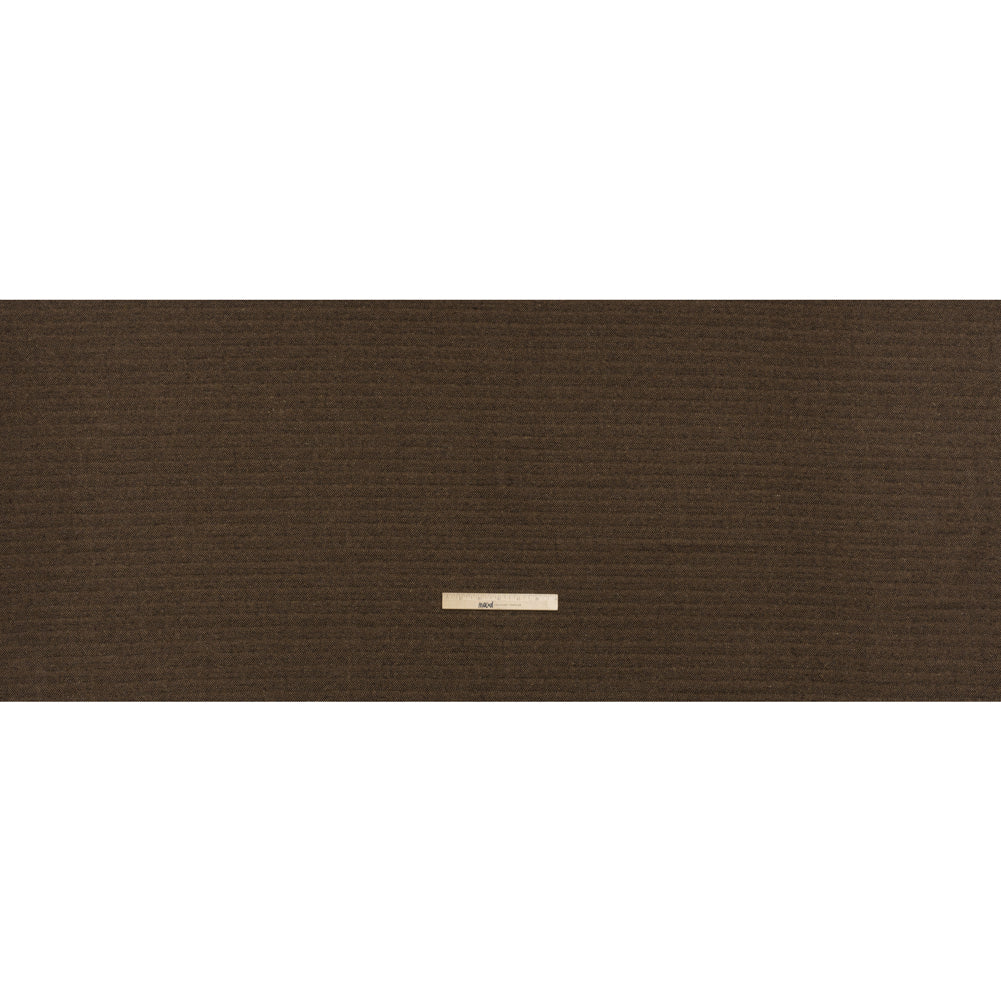 Wool Blend Twill - Brown and Black Herringbone - Deadstock Wool Blend Twill - Brown and Black Herringbone - Deadstock