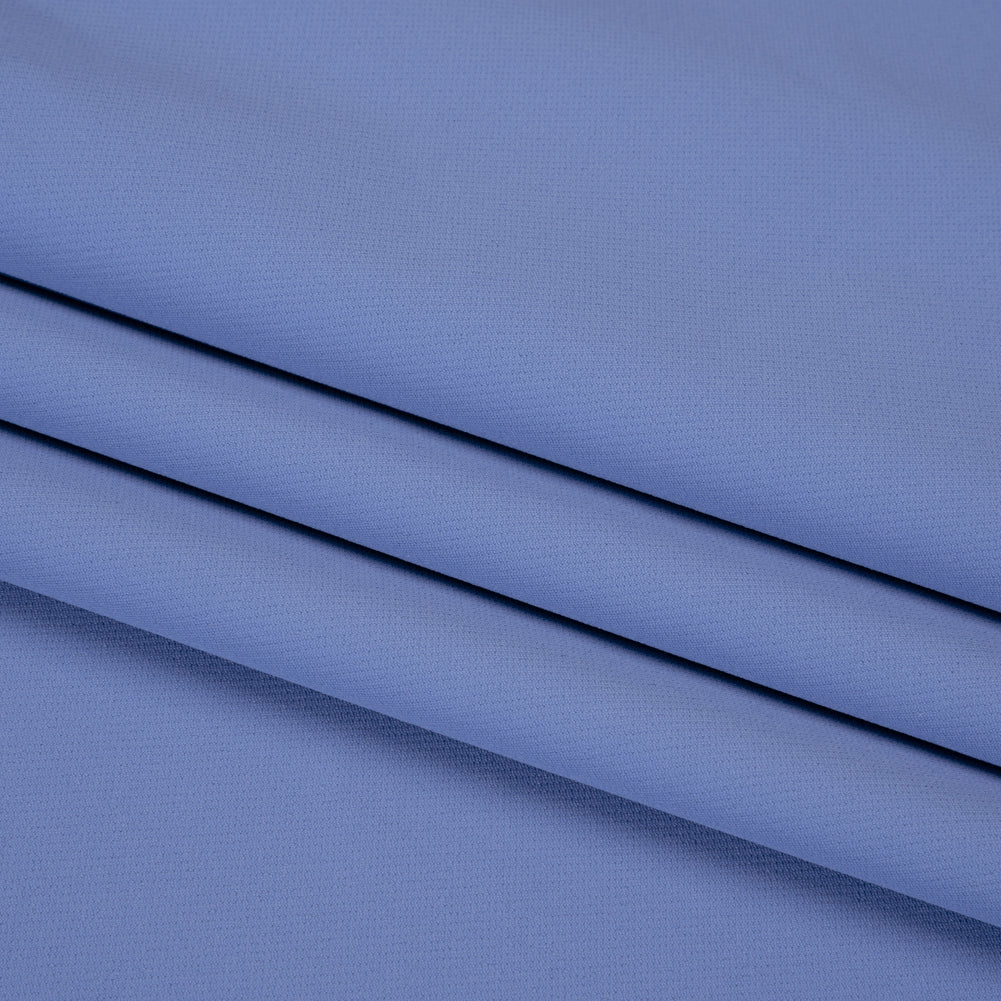 Stretch Creped Polyester Twill - Periwinkle - Deadstock Stretch Creped Polyester Twill - Periwinkle - Deadstock