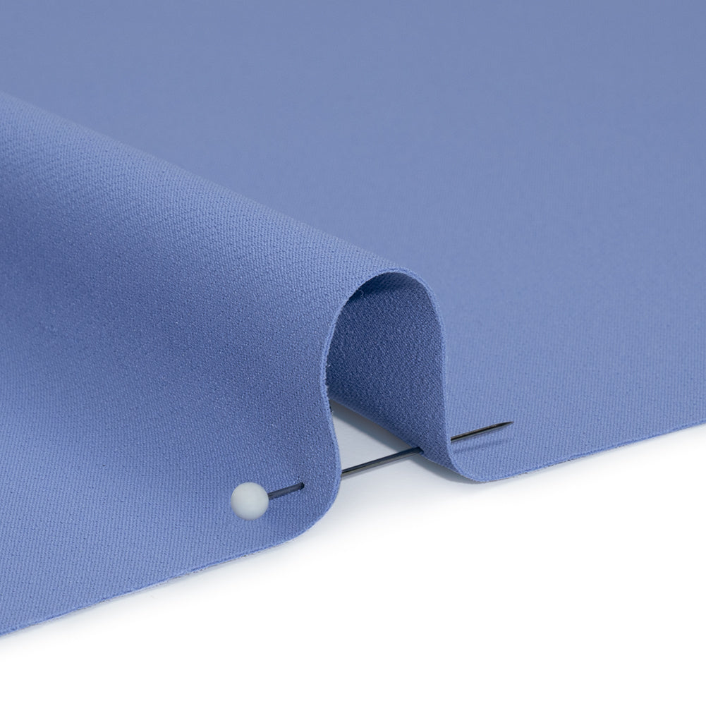 Stretch Creped Polyester Twill - Periwinkle - Deadstock Stretch Creped Polyester Twill - Periwinkle - Deadstock