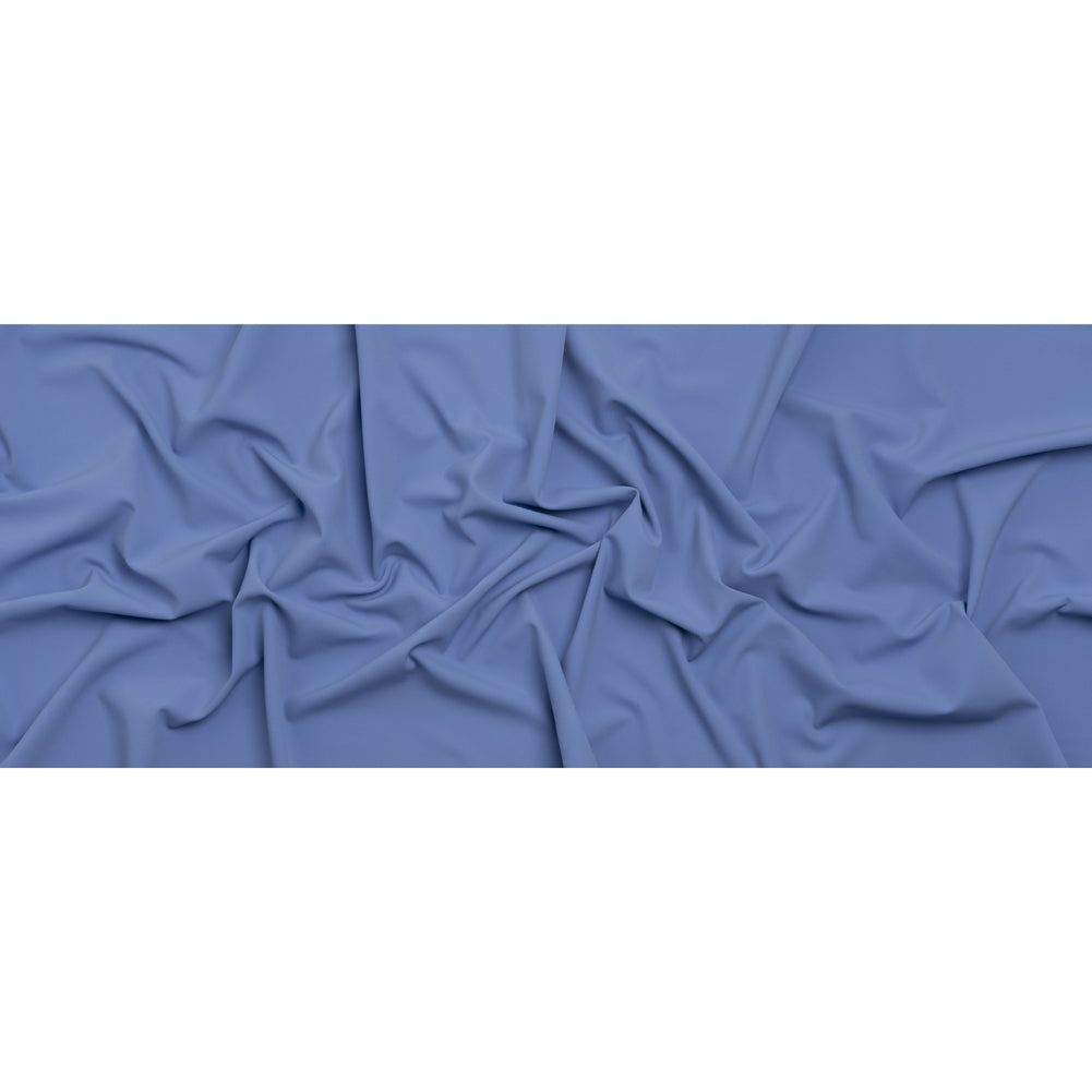 Stretch Creped Polyester Twill - Periwinkle - Deadstock Stretch Creped Polyester Twill - Periwinkle - Deadstock