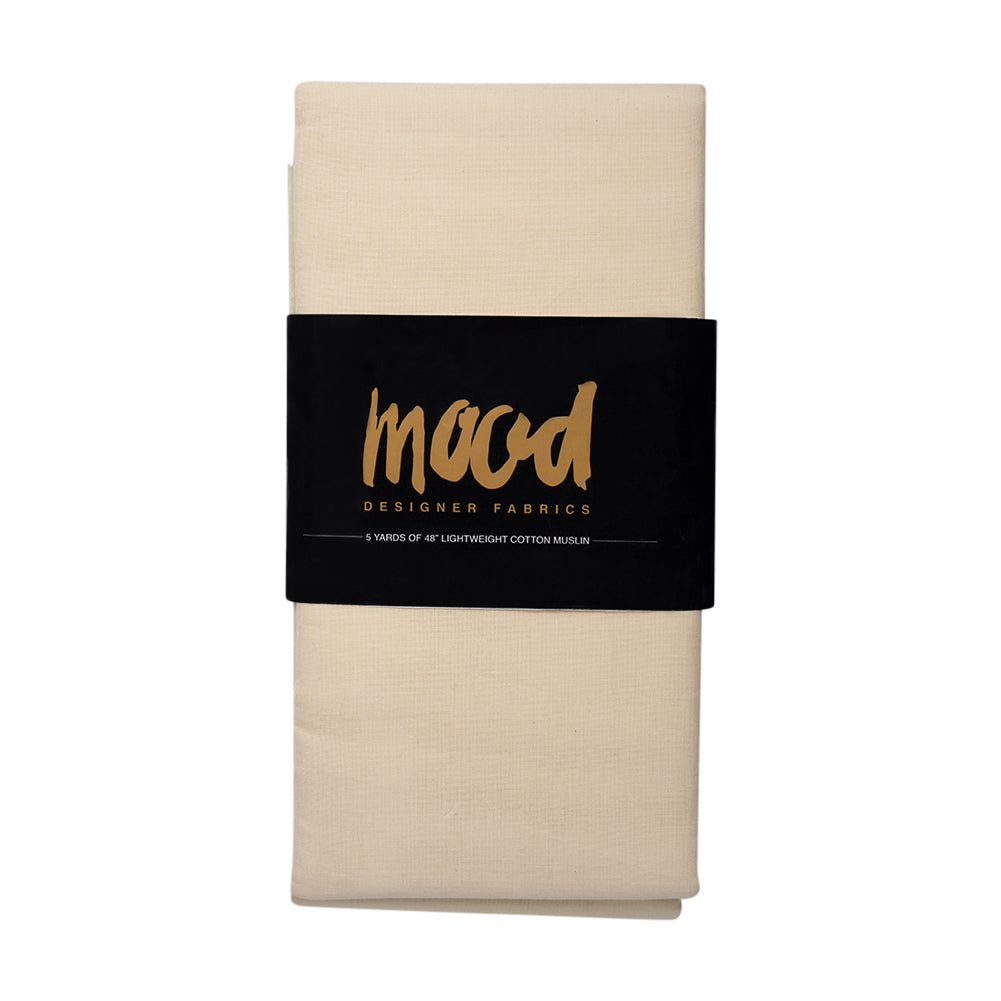 Lightweight Cotton Muslin 5-yard Bundle - Natural 48" Lightweight Cotton Muslin 5-yard Bundle - Natural 48"
