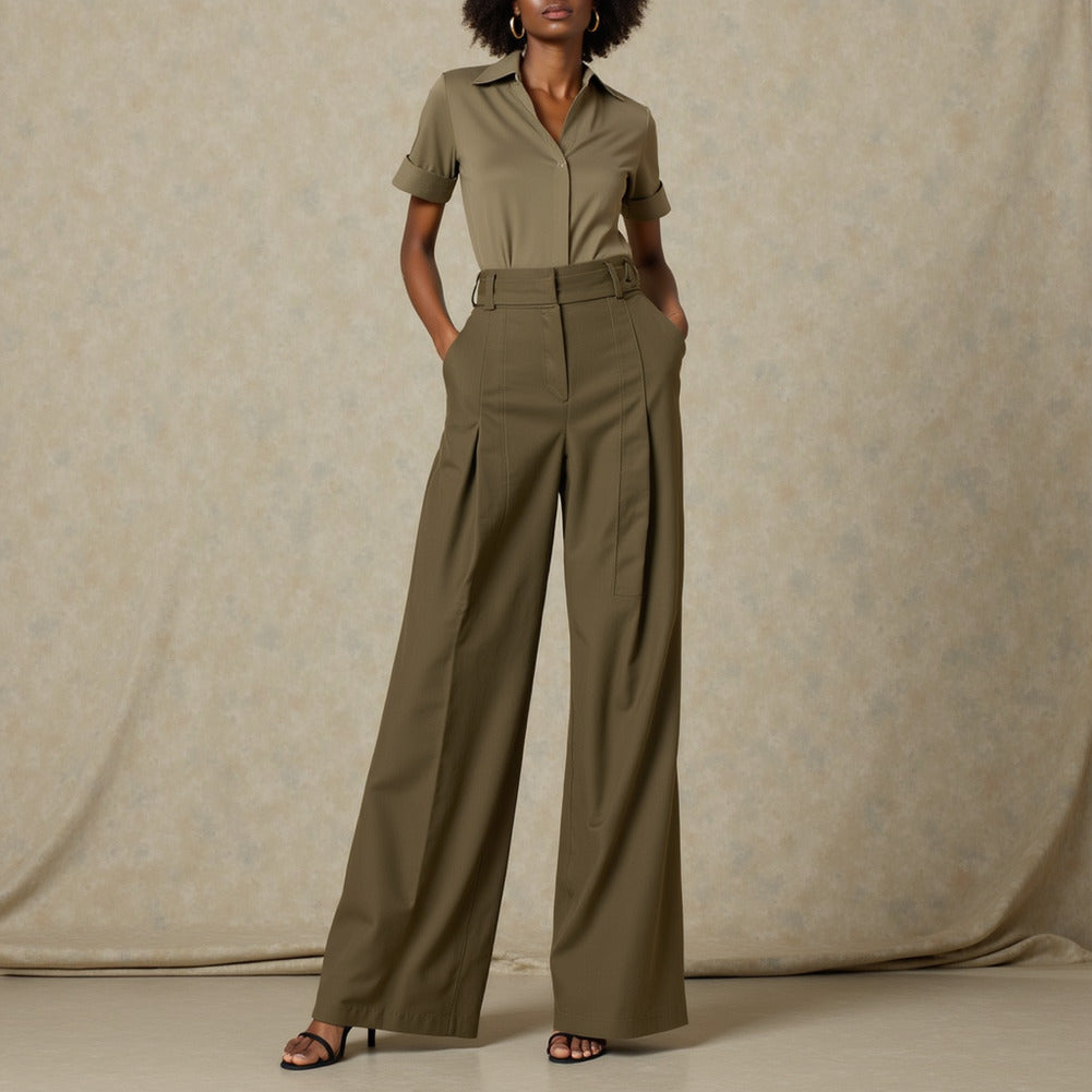 Carbon Brushed Stretch Khaki Twill - Taupe - Averill Collection Carbon Brushed Stretch Khaki Twill - Taupe - Averill Collection