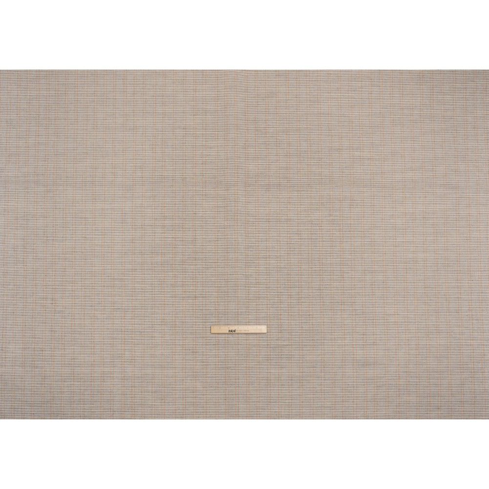 Heavyweight Horsehair Hymo Interlining - Gray, White and Orange Stripes Heavyweight Horsehair Hymo Interlining - Gray, White and Orange Stripes