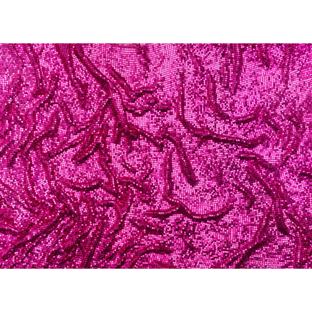 Aluminum Chainmail Fabric Panel, 3mm Tubular - Hot Pink - Joan Collection Aluminum Chainmail Fabric Panel, 3mm Tubular - Hot Pink - Joan Collection