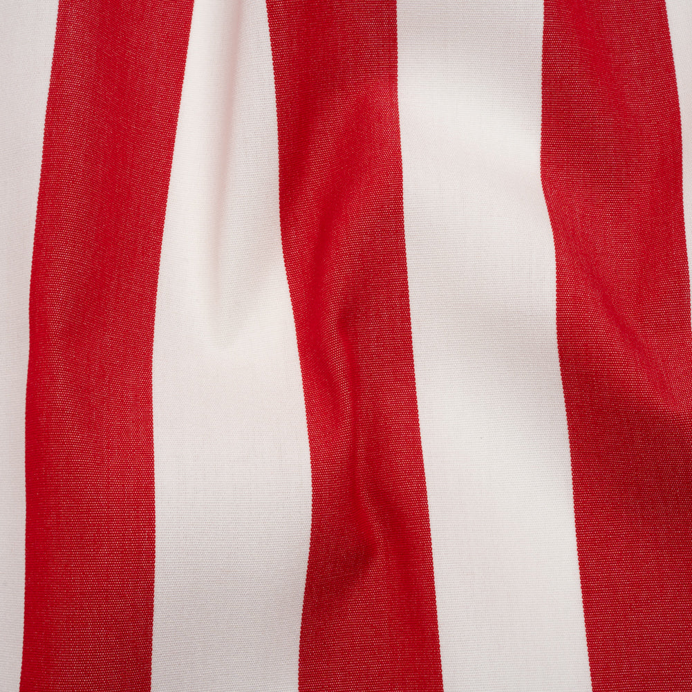 Outdoor Canvas - Red and White Awning Stripes Outdoor Canvas - Red and White Awning Stripes