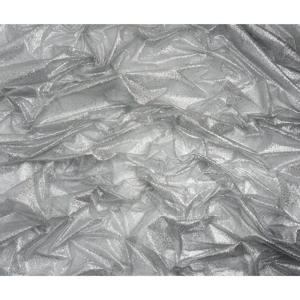 Glitter Tulle 5-yard Bundle - Silver - Full Glitter Tulle 5-yard Bundle - Silver - Full