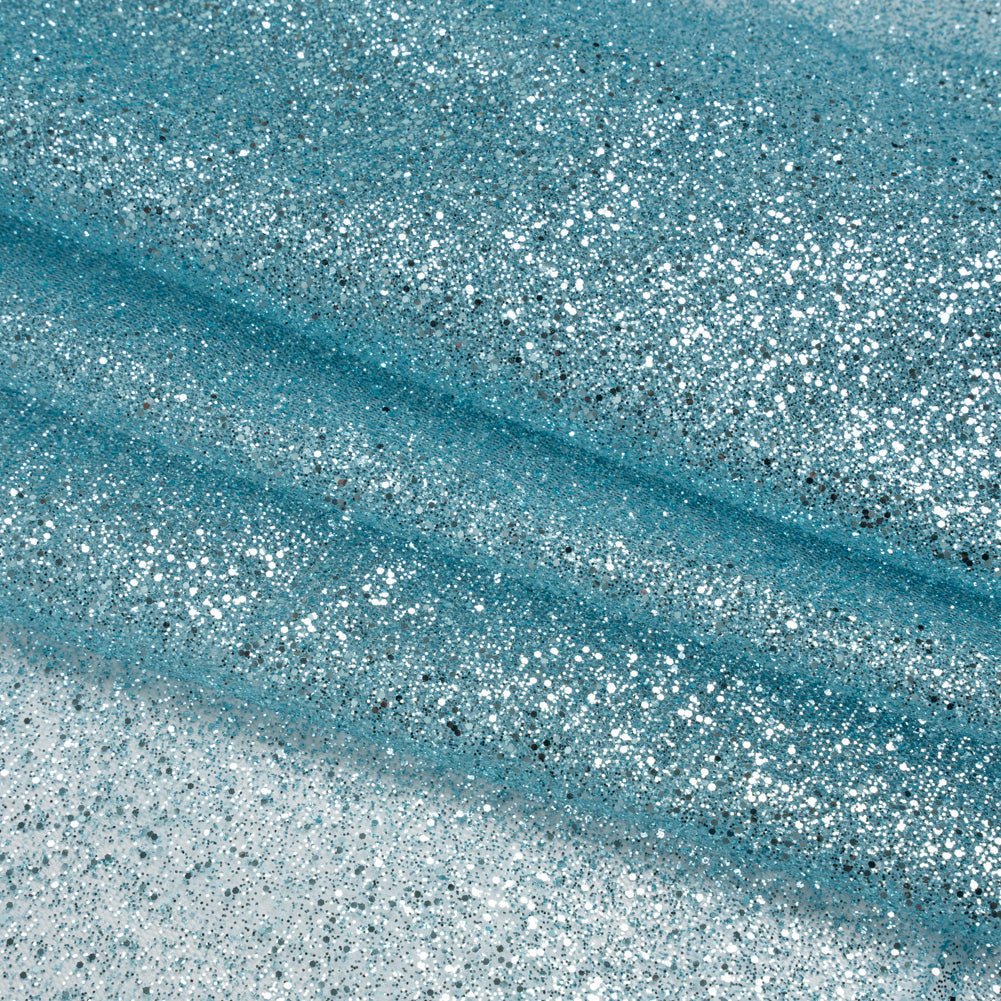 Glitter Tulle 5-yard Bundle - Baby Blue - Folded Glitter Tulle 5-yard Bundle - Baby Blue - Folded