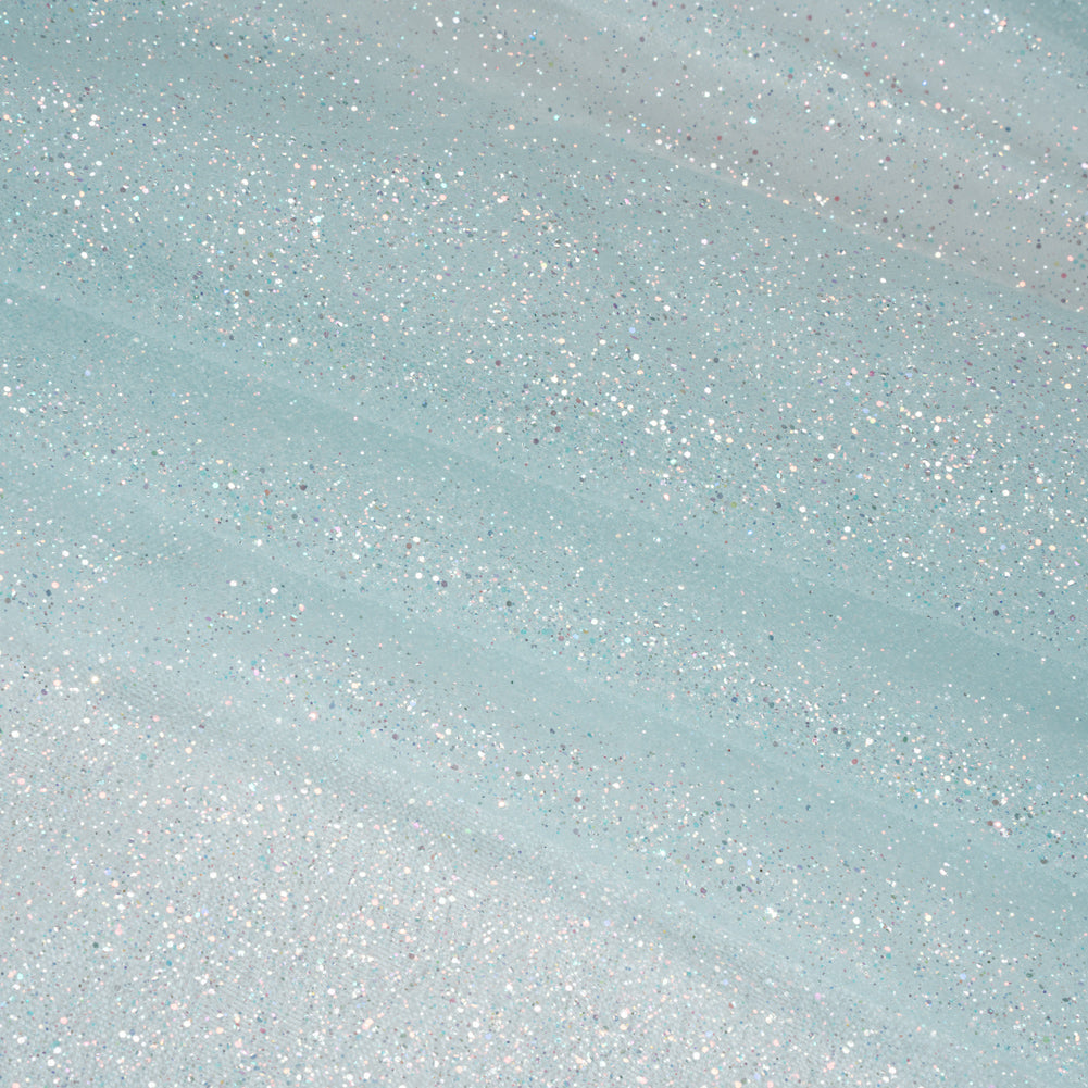 Glitter Tulle 5-yard Bundle - Clearwater Blue - Folded Glitter Tulle 5-yard Bundle - Clearwater Blue - Folded