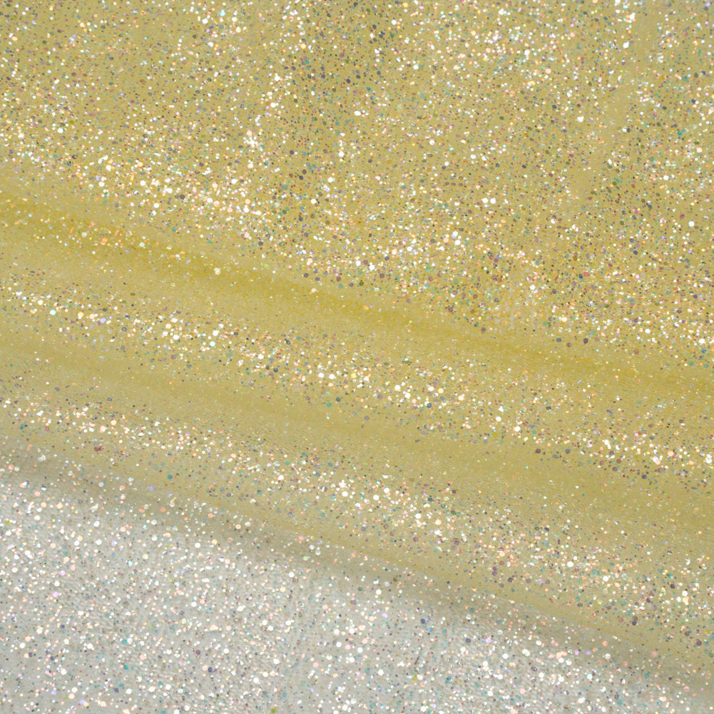 Glitter Tulle 5-yard Bundle - Pale Yellow - Folded Glitter Tulle 5-yard Bundle - Pale Yellow - Folded