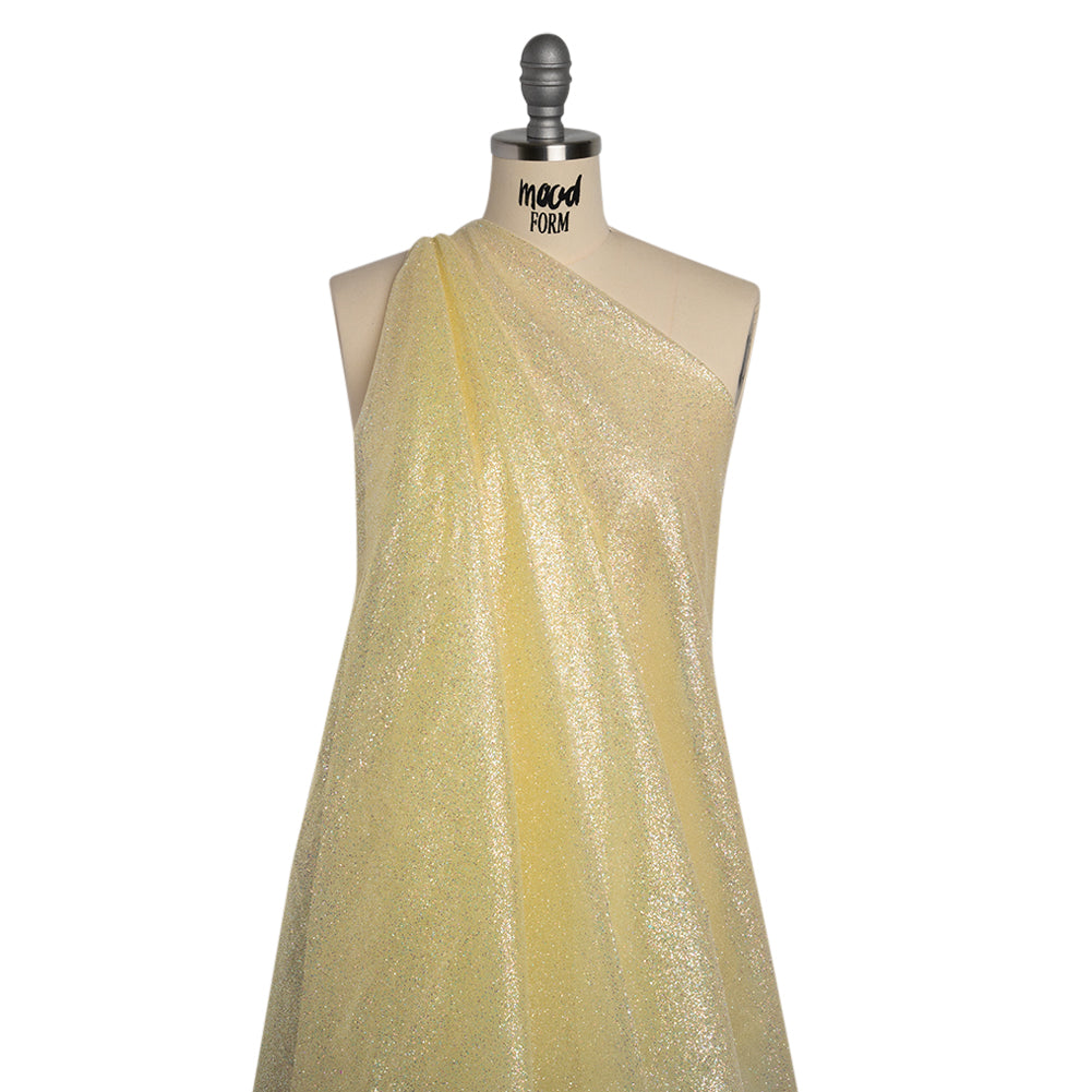 Glitter Tulle 5-yard Bundle - Pale Yellow - Drape Glitter Tulle 5-yard Bundle - Pale Yellow - Drape