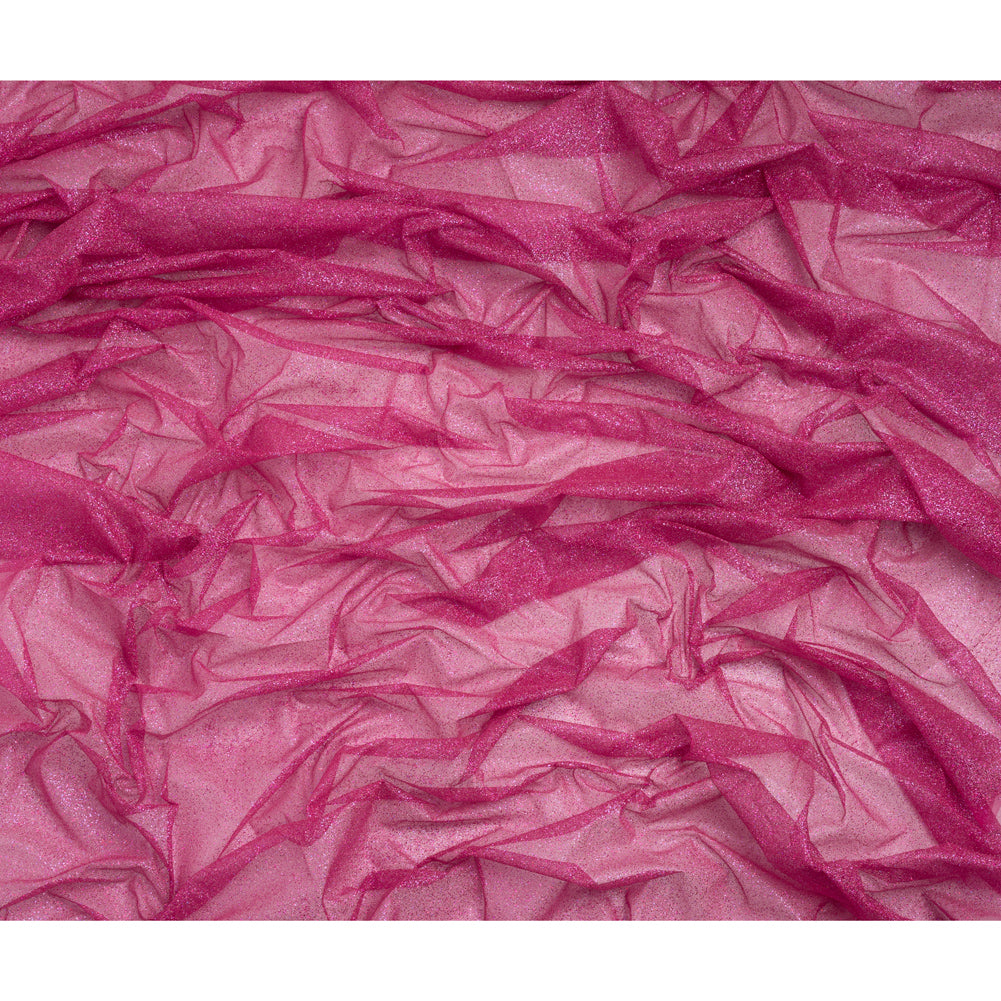 Glitter Tulle 5-yard Bundle - Multi on Fuchsia - Full Glitter Tulle 5-yard Bundle - Multi on Fuchsia - Full