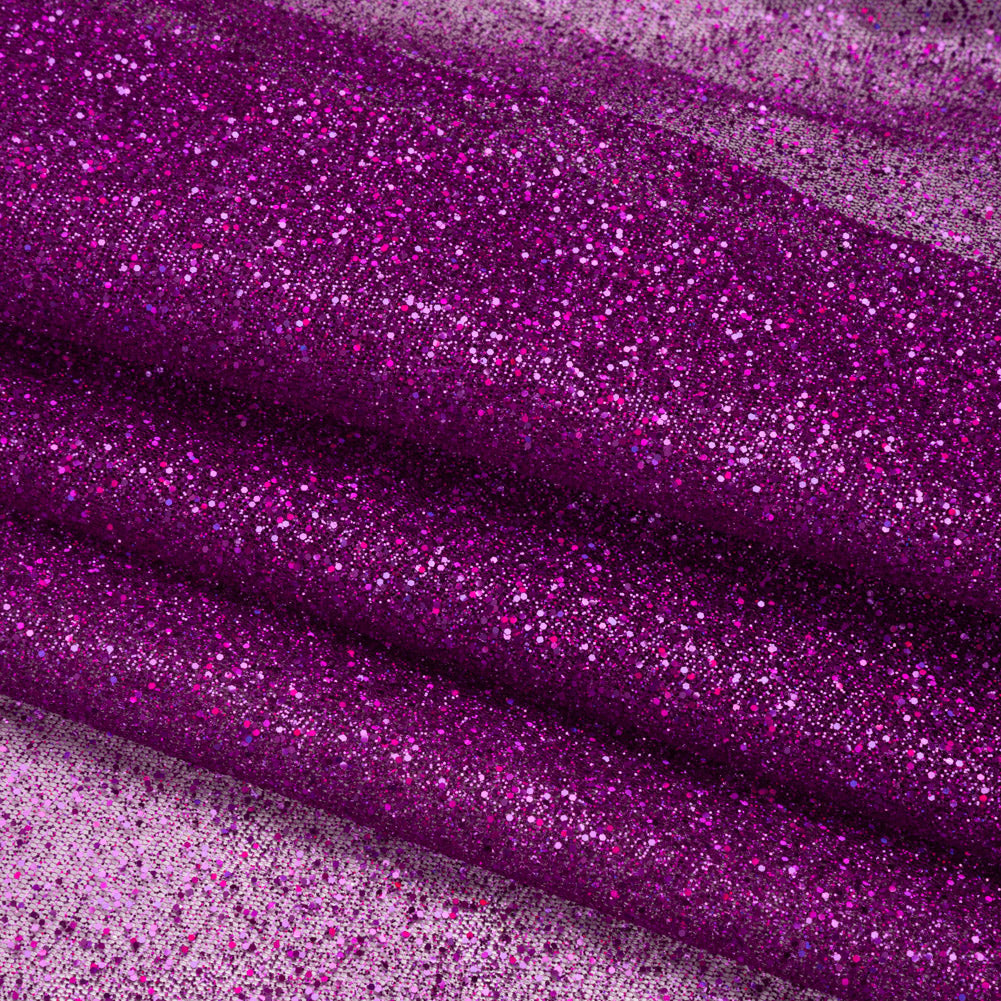 Glitter Tulle 5-yard Bundle - Purple Fuchsia - Folded Glitter Tulle 5-yard Bundle - Purple Fuchsia - Folded