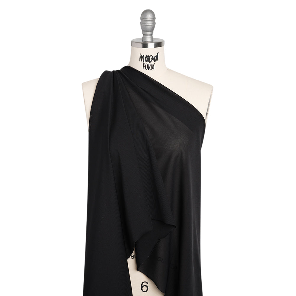 Nylon and Spandex Power Mesh - Black Nylon and Spandex Power Mesh - Black