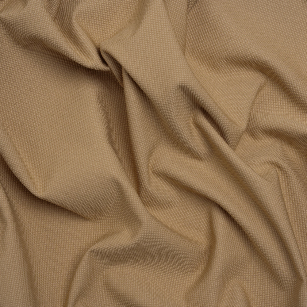 Stretch Polyester Dobby - White Alyssum Little Dots - Designer Deadstock Stretch Polyester Dobby - White Alyssum Little Dots - Designer Deadstock