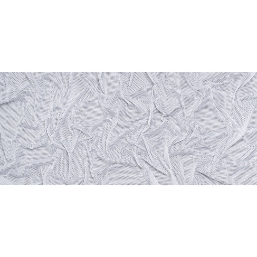 Polyester Athletic Mesh - White - Designer Deadstock Polyester Athletic Mesh - White - Designer Deadstock