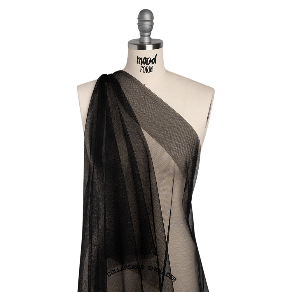 Polyester Tulle - Black - Designer Deadstock Polyester Tulle - Black - Designer Deadstock