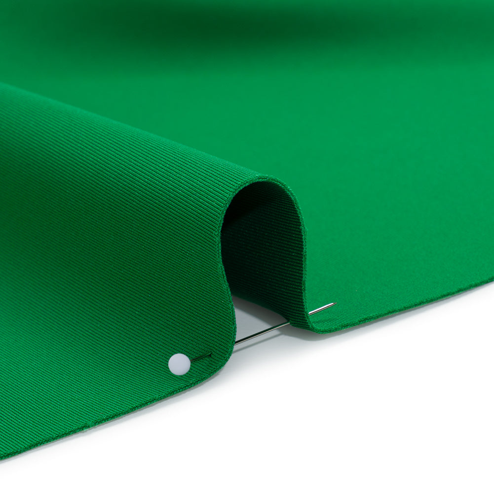 Stretch Polyester Scuba Knit - Rich Green - Designer Deadstock Stretch Polyester Scuba Knit - Rich Green - Designer Deadstock