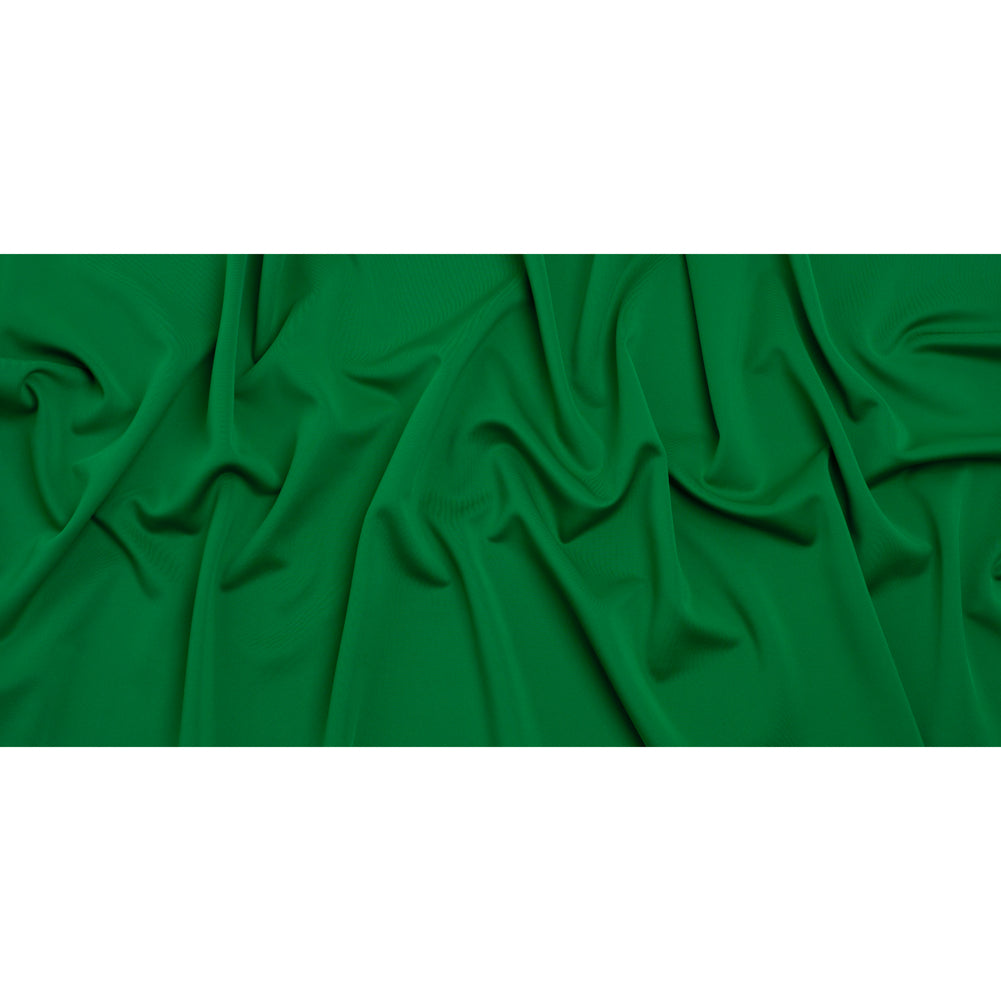 Stretch Polyester Scuba Knit - Rich Green - Designer Deadstock Stretch Polyester Scuba Knit - Rich Green - Designer Deadstock