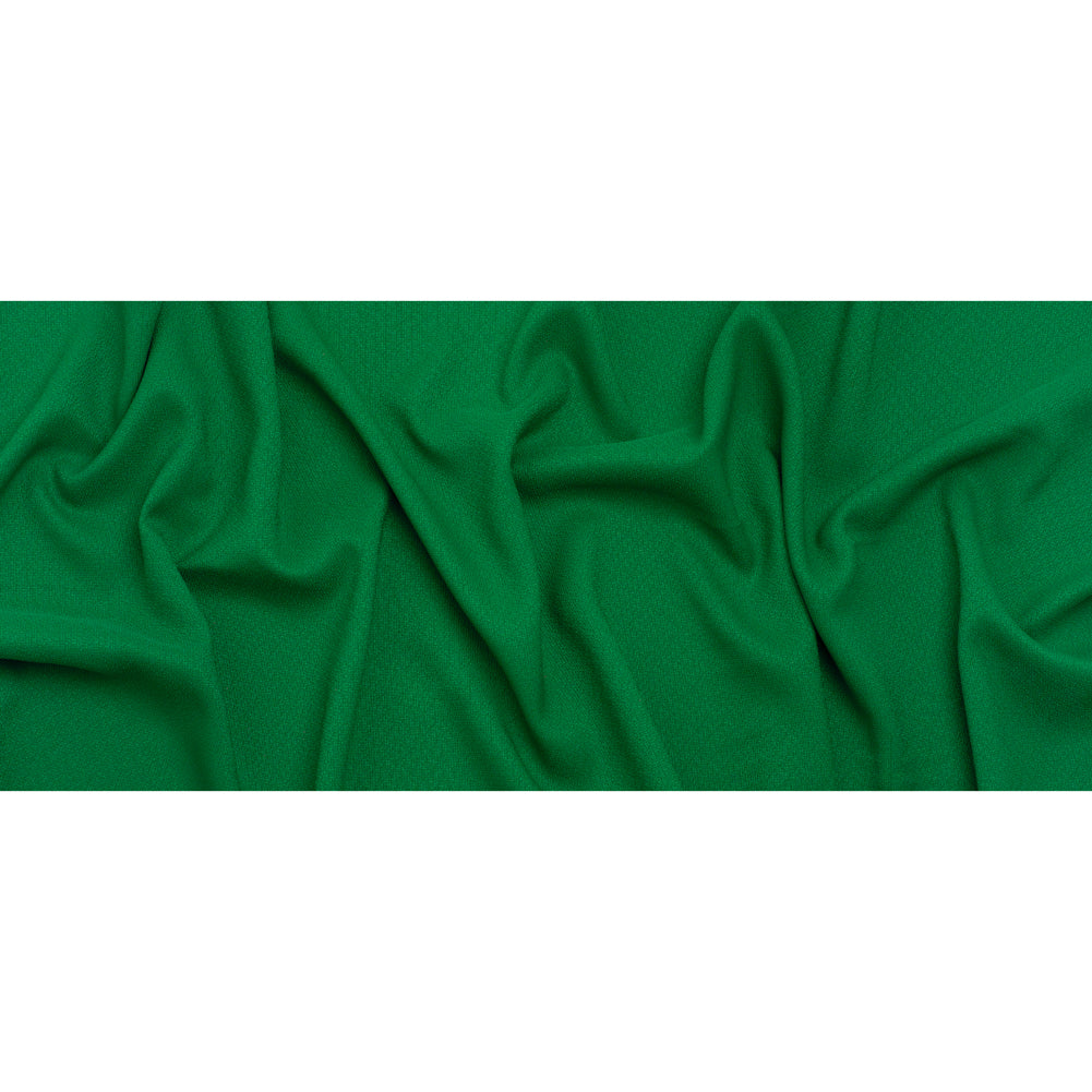 Textured Polyester Woven - Kelly Green - Designer Deadstock Textured Polyester Woven - Kelly Green - Designer Deadstock