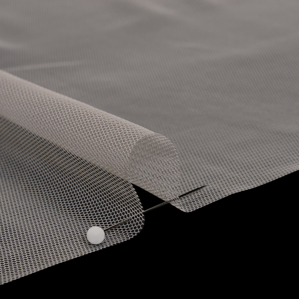 Polyester Mesh - Beige - Designer Deadstock Polyester Mesh - Beige - Designer Deadstock