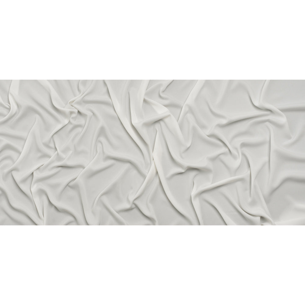 Polyester Crepe de Chine - Off White - Designer Deadstock Full Polyester Crepe de Chine - Off White - Designer Deadstock Full