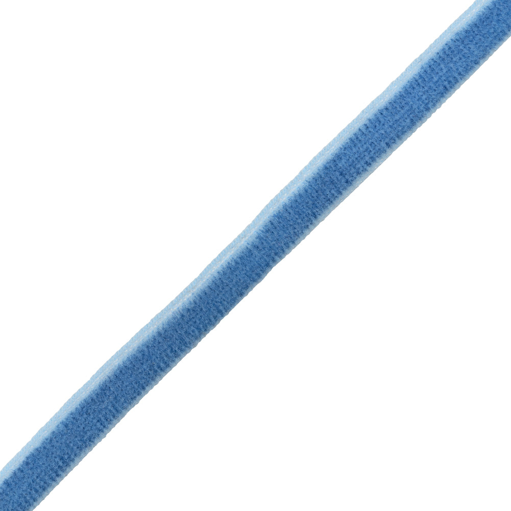 Velvet Ribbon Single Faced - 0.25" - Light Blue Velvet Ribbon Single Faced - 0.25" - Light Blue