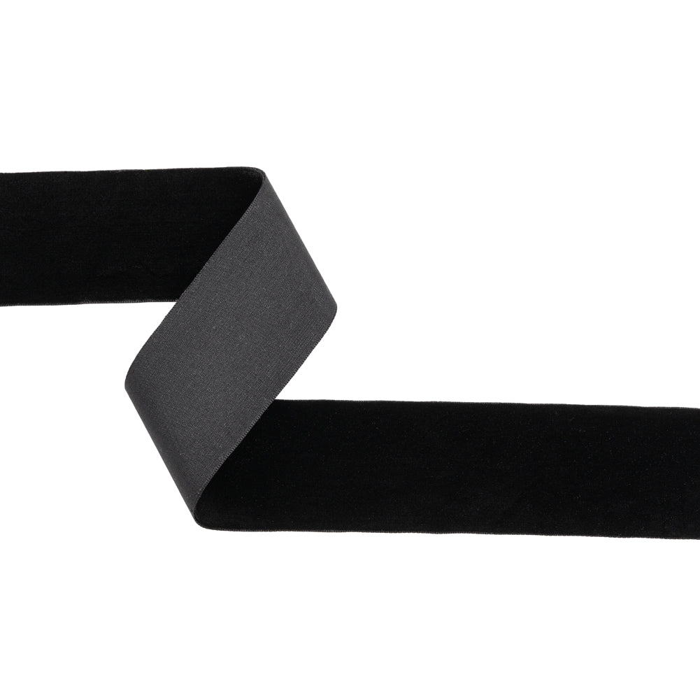 Velvet Ribbon Single Faced - 1.875" - Black Velvet Ribbon Single Faced - 1.875" - Black