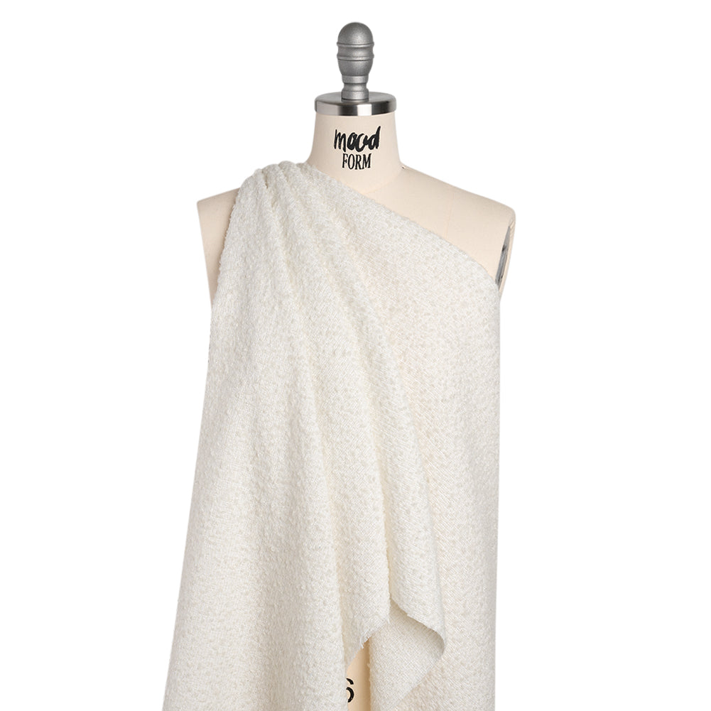 Wool Blend Boucle - White - Deadstock Wool Blend Boucle - White - Deadstock